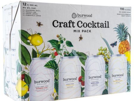 BURWOOD CRAFT COCKTAIL MIX PACK 12 CANS Online now