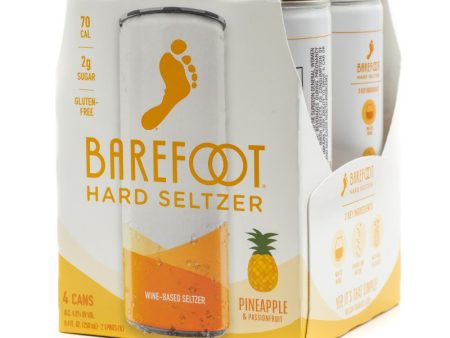 BAREFOOT PINEAPPLE PASSION FRUIT SELTZER 4 CANS Online