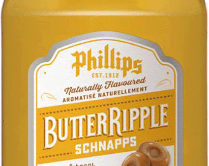 PHILLIPS BUTTER RIPPLE SCHNAPPS 375 ML For Discount