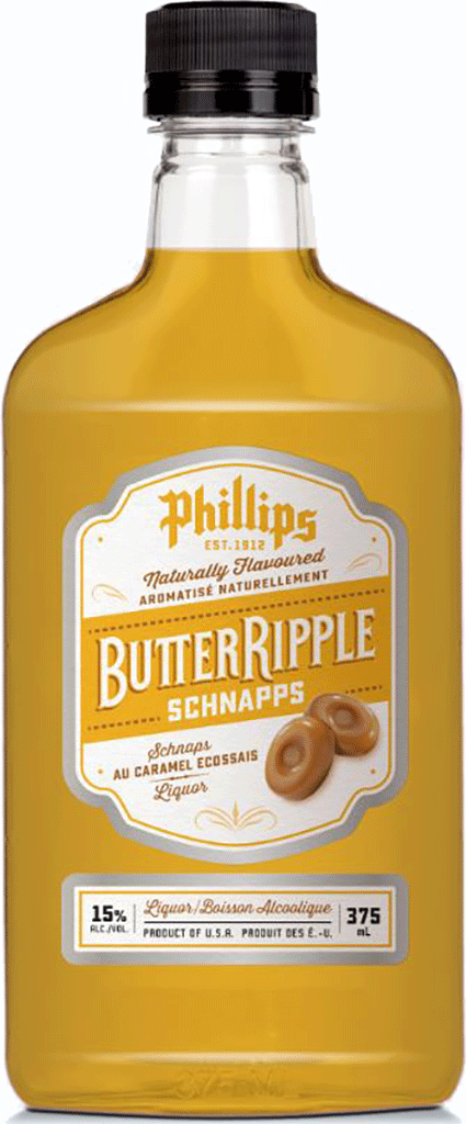 PHILLIPS BUTTER RIPPLE SCHNAPPS 375 ML For Discount