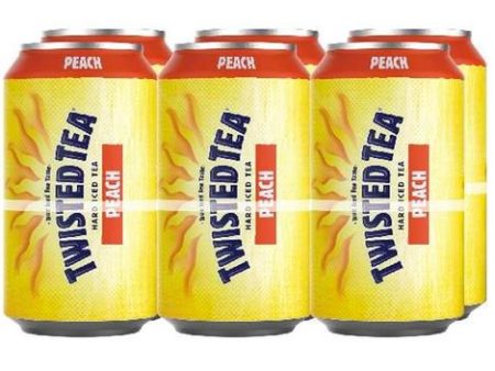 TWISTED TEA PEACH ICED TEA 6PK Online Hot Sale