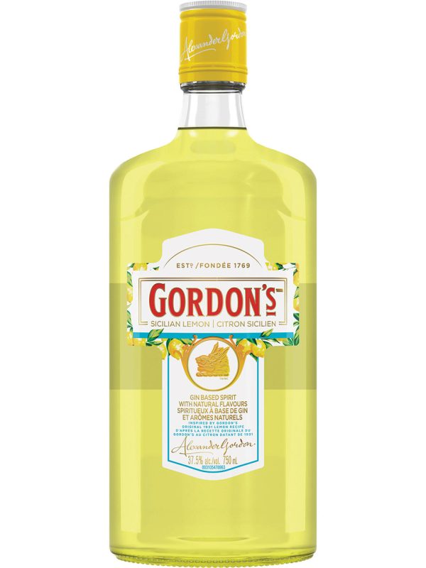 GORDON S SICILIAN LEMON GIN 750 ML Online now