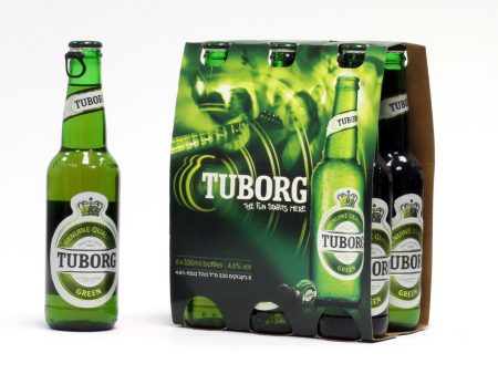 TUBORG GREEN 6 BTLS For Discount