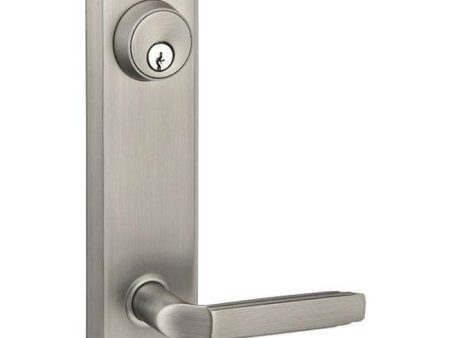 Emtek 8980WS Passage Single Keyed , Sideplate Locksets Quincy 5-1 2  Center to Center Keyed , Windsor Crystal Knob on Sale