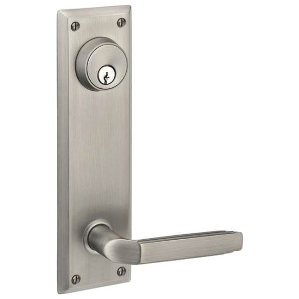 Emtek 8981DTRH Passage Double Keyed , Sideplate Locksets Quincy 5-1 2  Center to Center Keyed , Dumont Lever , RH Discount