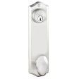 Emtek 8990MCRH Passage Single Keyed , Sideplate Locksets Colonial 5-1 2  Center to Center Keyed , Mercury Lever , RH on Sale