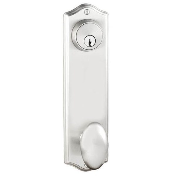 Emtek 8990MCRH Passage Single Keyed , Sideplate Locksets Colonial 5-1 2  Center to Center Keyed , Mercury Lever , RH on Sale