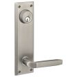 Emtek 8985WM Dummy Pair Keyed , Sideplate Locksets Quincy 5-1 2  Center to Center Keyed , Wembley Lever Online Sale